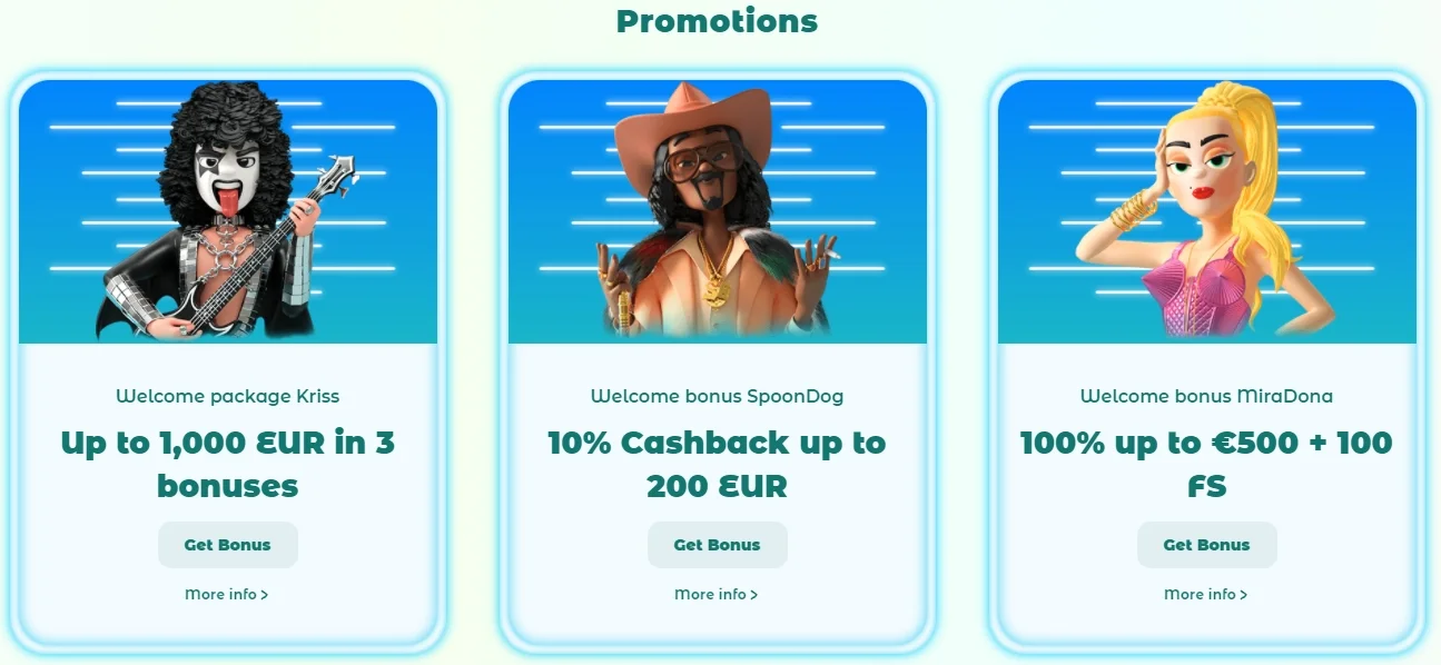 Bonus Offers Neon54 Casino